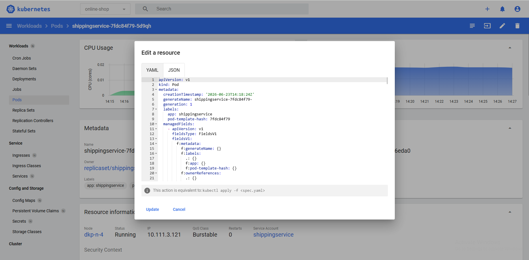 Deckhouse Kubernetes Platform — редактирование ресурсов в YAML
